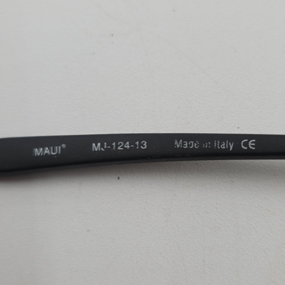 Maui Jim MJ-123-11 Sunglasses Purple Black Oval Wrap Vintage Sport with Case main image 10